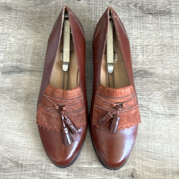 Bally Leather Tassel Loafers size 11 - Picture 1 of 6